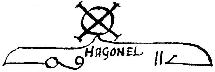 [Sigil of King Bnapsen/has name Hagonel on it]